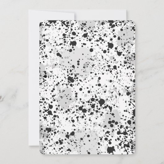 Waterkleur Hoge Vijf Verjaardagsuitnodiging Kaart (Achterkant)