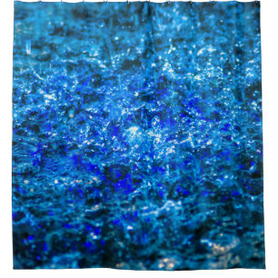 Waterkleur - Indigo Douchegordijn