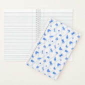 Waterkleur Insect Blauw Notitieboek (Binnen)