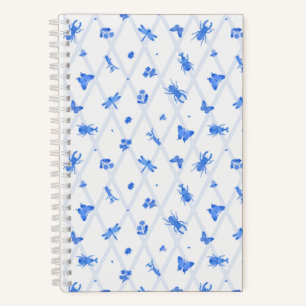 Waterkleur Insect Blauw Notitieboek