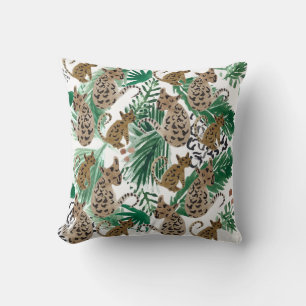 Waterkleur Jaguar Illustratie Dierenprint Kussen