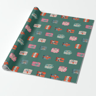 Waterkleur Kleurrijke Cadeaus Patroon Mooie Cadeaupapier