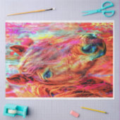 Waterkleur Levendige geschilderde Paard Decoupage Tissuepapier (Craft)