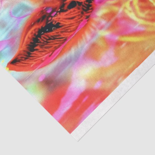 Waterkleur Levendige geschilderde Paard Decoupage Tissuepapier (Detail)