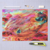 Waterkleur Levendige geschilderde Paard Decoupage Tissuepapier (Craft)