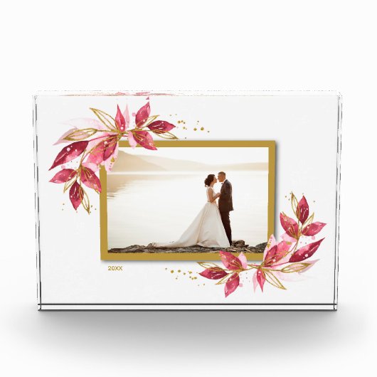 Waterkleur Loof Fotoblokken (Voorkant)