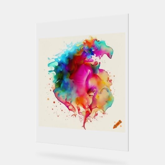 Waterkleur moderne grafische kunst acryl bord (Hoek)