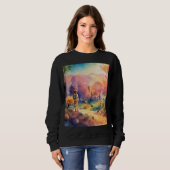 Waterkleur natuur Art Design Trui (Voorkant volledig)