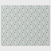 Waterkleur Oester Kustzee  Cadeaupapier (Vlak)