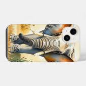 Waterkleur Olifant Close-up iPhone Hoesje (Achterkant horizontaal)