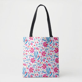 Waterkleur Opbeurend Bloemmotief Tote Bag