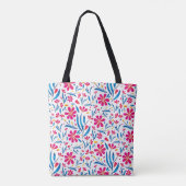 Waterkleur Opbeurend Bloemmotief Tote Bag (Achterkant)