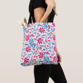 Waterkleur Opbeurend Bloemmotief Tote Bag (Dichtbij)
