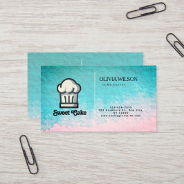 Waterkleur Oppervlakte Roze Enige Zijkant Logo Visitekaartje