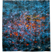 Waterkleur - Oranje Douchegordijn (Voorkant)