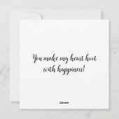 Waterkleur Patchwork Uil Paar Valentijnsdag Feestdagenkaart (Achterkant)