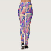 Waterkleur Patroon Leggings (Achterkant)