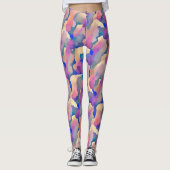 Waterkleur Patroon Leggings (Voorkant)
