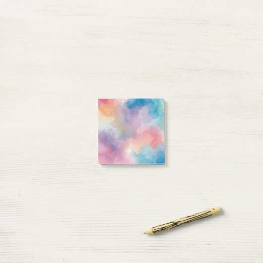 Waterkleur Post-it® Notes (Op bureau)