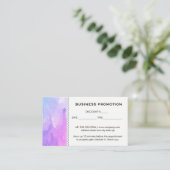 Waterkleur Promotie Kortingskaartje (Staand voorkant)