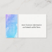 Waterkleur Promotie Kortingskaartje (Achterkant)