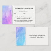 Waterkleur Promotie Kortingskaartje (Voorkant / Achterkant)