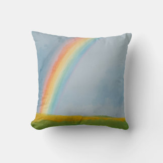 Waterkleur Regenboog Kussen
