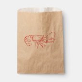  waterkleur - rode kreeft bedankzakje (Voorkant)