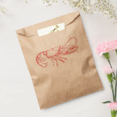 waterkleur - rode kreeft bedankzakje (Gezegeld)