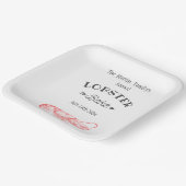  waterkleur - rode kreeft papieren bordje (Gebogen)