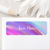 Waterkleur - roze blauw | waterdicht etiket (Insitu)