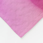 Waterkleur Roze Paarse Positieve Ruimte Dekbed Fleece Deken (Hoek)