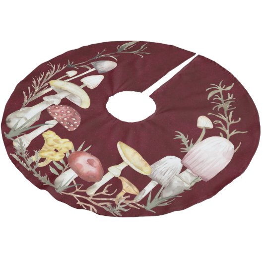 Waterkleur Schimmel Paddenstoel Kerst Vakantie  Kerstboom Rok (Gekanteld)