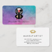 Waterkleur schoonheidsspecialiste visitekaartje (Voorkant / Achterkant)