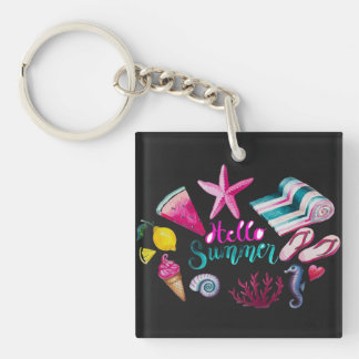 waterkleur sleutelhanger