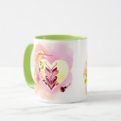 WATERKLEUR SPLASH BOHO HART-VORM ONTWERP MOK (Voorkant links)