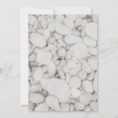 Waterkleur strand oceaan bestemming bruiloft kaart (Achterkant)