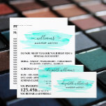 Waterkleur Turquoise Kwaststreek Make-up Artiest Flyer<br><div class="desc">Script Waterkleur Turquoise Kwaststreek Make-up Artiest Reclame Flyers Door The Business Card Store.</div>