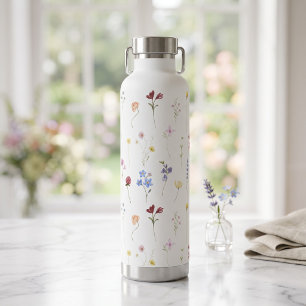 Waterkleur Wilde Bloem Minimalistische Boho Huis Waterfles