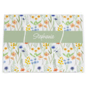 Waterkleur Wilde Bloem Naam Groot Cadeauzakje (Voorkant)