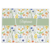 Waterkleur Wilde Bloem Naam Groot Cadeauzakje (Achterkant)