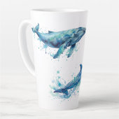 waterkleur zeedieren latte mok (Linkerhoek)