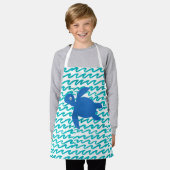 Waterkleur Zeeschildpad Shibori Golf Schort (Gedragen)