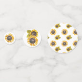 Waterkleur Zonnebloem Confetti (Achterkanten)