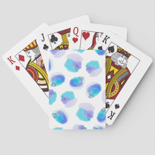 Waterkleuraanstreken Pokerkaarten (Achterkant)