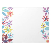 Waterkleurbloemen Notitieblok (Voorkant)