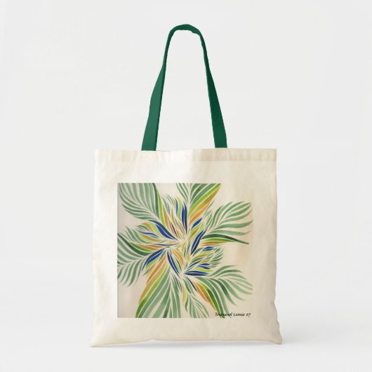 Waterkleurbloemen nr.1 tote bag (Voorkant)
