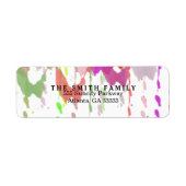  waterkleurdecoratief etiket (Voorkant)