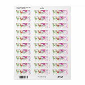 waterkleurdecoratief etiket (Full Sheet)