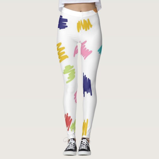 Waterkleuren Leggings (Voorkant)